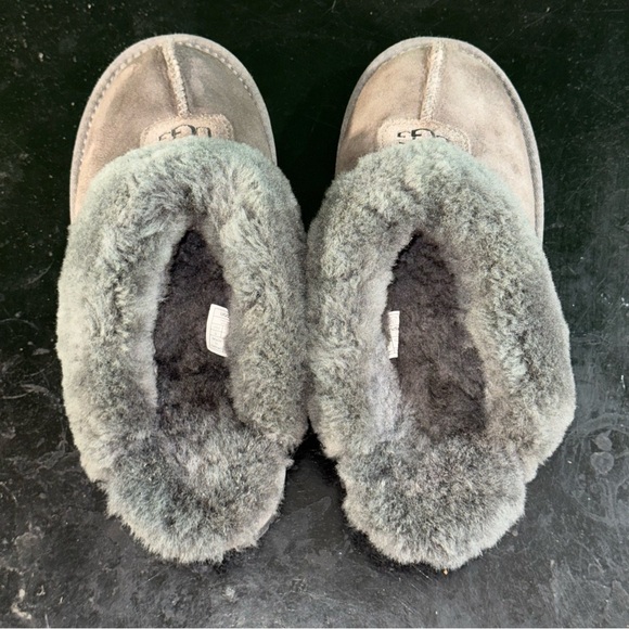 UGG Women's Gray Suede Slippers - Picture 5 of 7